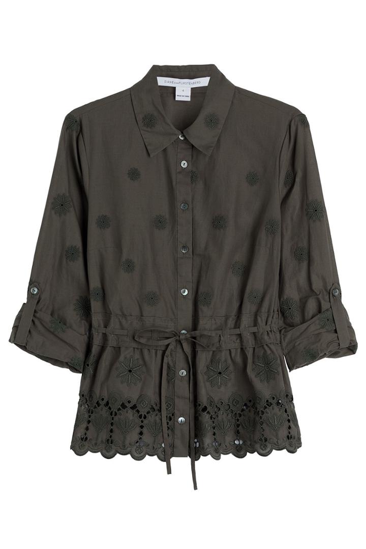 Diane Von Furstenberg Diane Von Furstenberg Embroidered Cotton Blouse - None