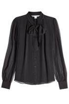 Diane Von Furstenberg Diane Von Furstenberg Silk Blouse With Self-tie Bow