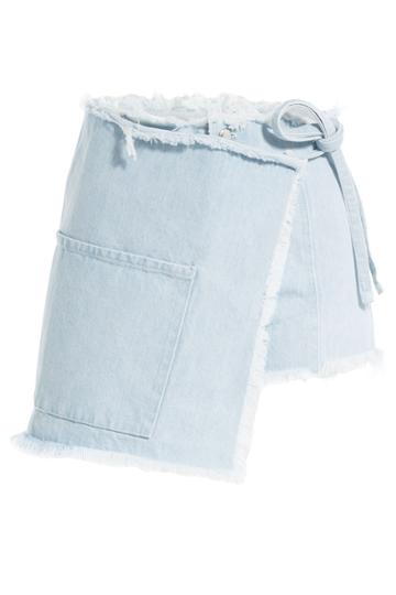 Sandy Liang Sandy Liang Asymmetric Denim Skirt - Blue