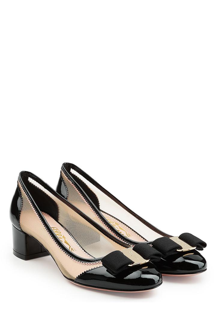 Salvatore Ferragamo Salvatore Ferragamo Patent Leather Kitten Heels
