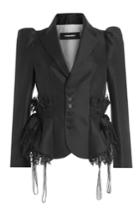 Dsquared2 Dsquared2 Wool Jacket With Lace - Black