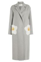 Anya Hindmarch Anya Hindmarch Eggs Virgin Wool Coat With Mink Fur