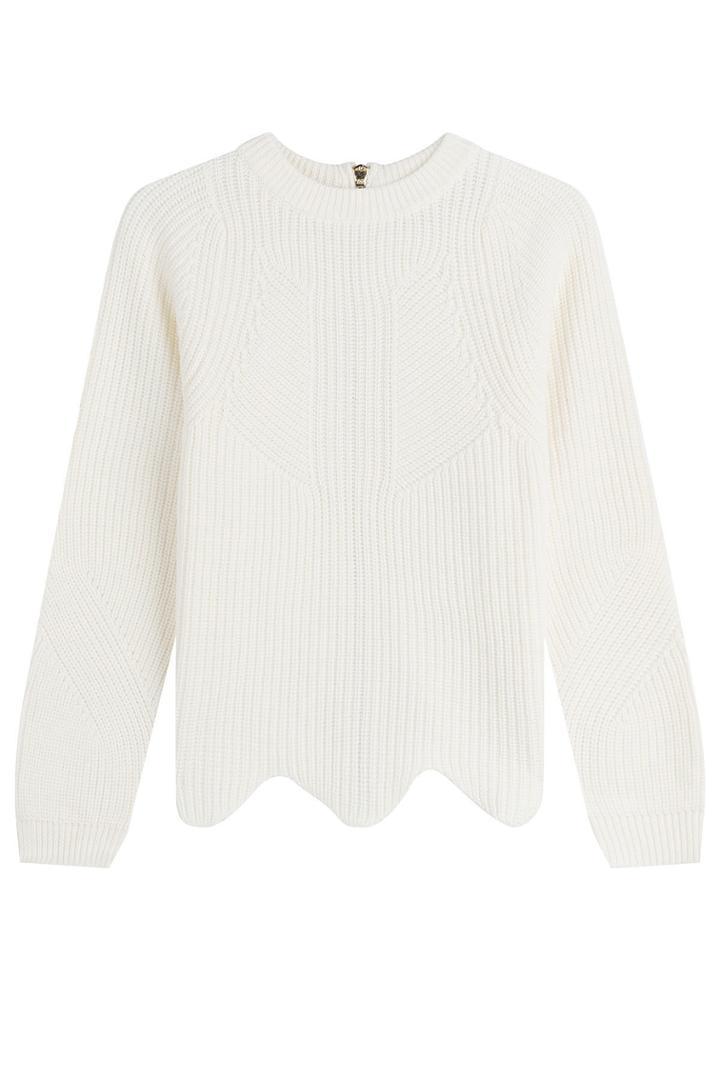 Tara Jarmon Tara Jarmon Pullover With Scalloped Hemline