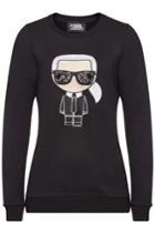 Karl Lagerfeld Karl Lagerfeld Embroidered And Embellished Cotton T-shirt