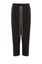 Rick Owens Men Rick Owens Men Harem Pants With Silk - Black