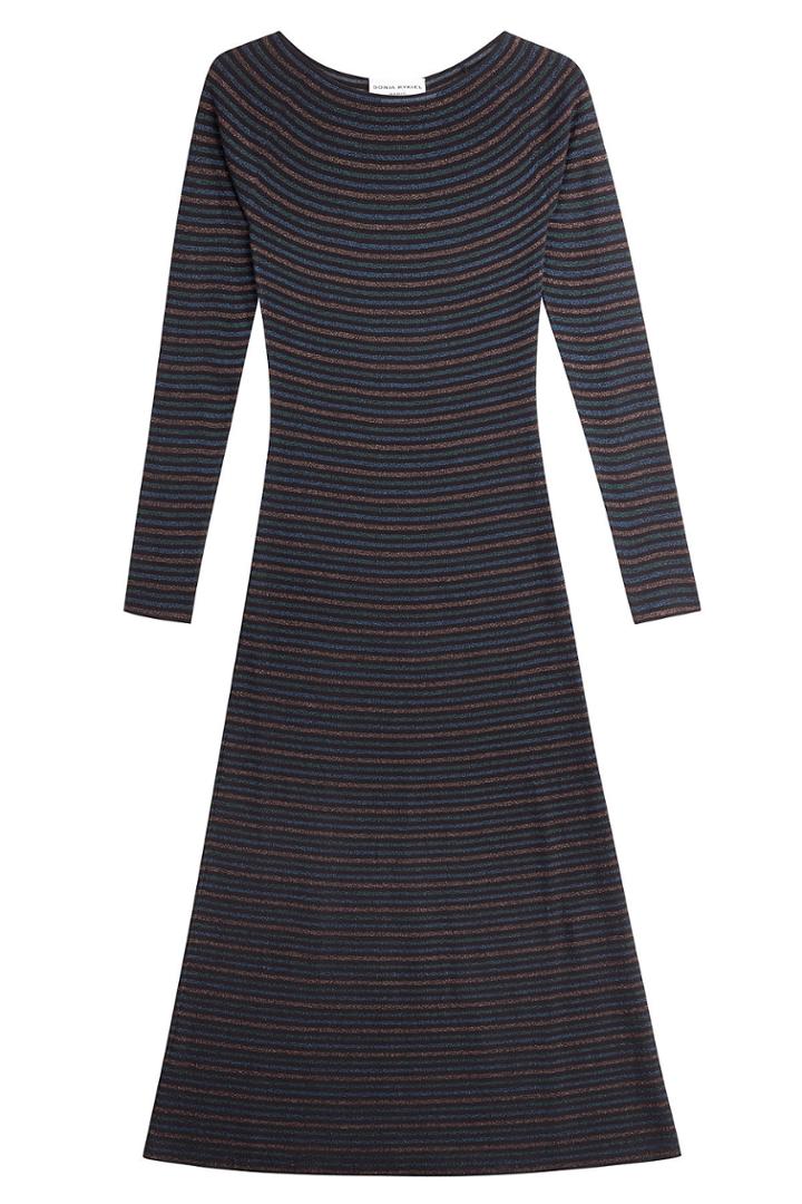 Sonia Rykiel Sonia Rykiel Striped Dress With Metallic Thread