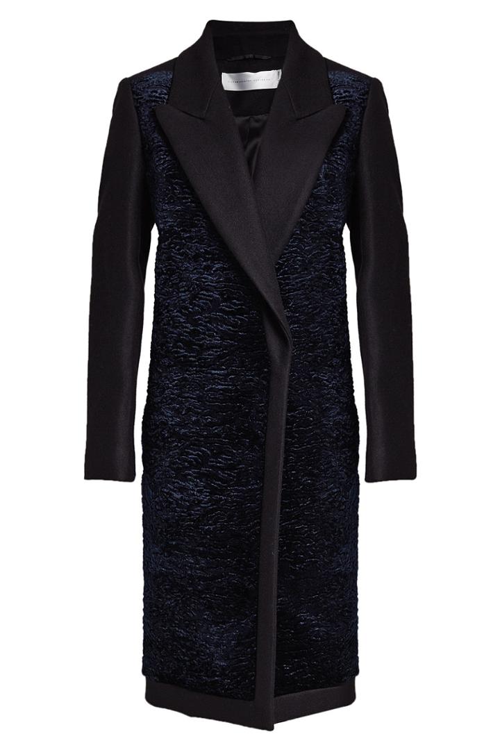 Victoria Victoria Beckham Victoria Victoria Beckham Coat With Velvet, Wool And Cashmere