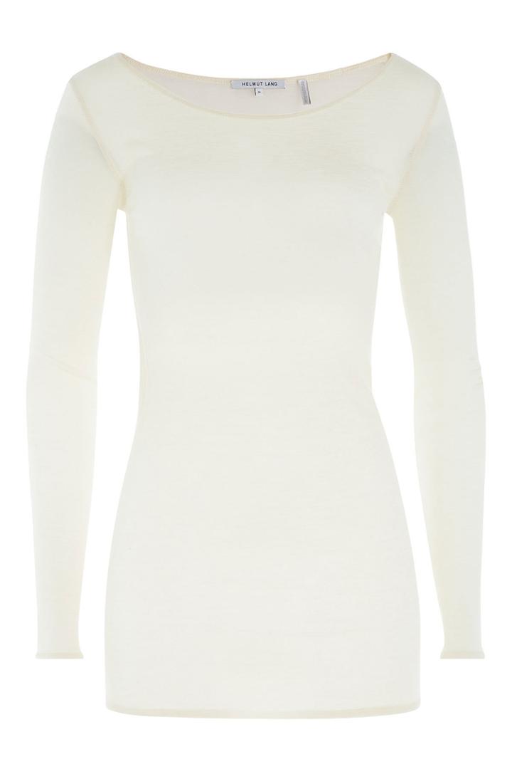 Helmut Lang Helmut Lang Wool Wide Neck Top