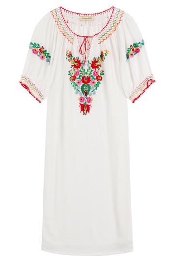 Muzungu Sisters Muzungu Sisters Embroidered Cotton Dress - White