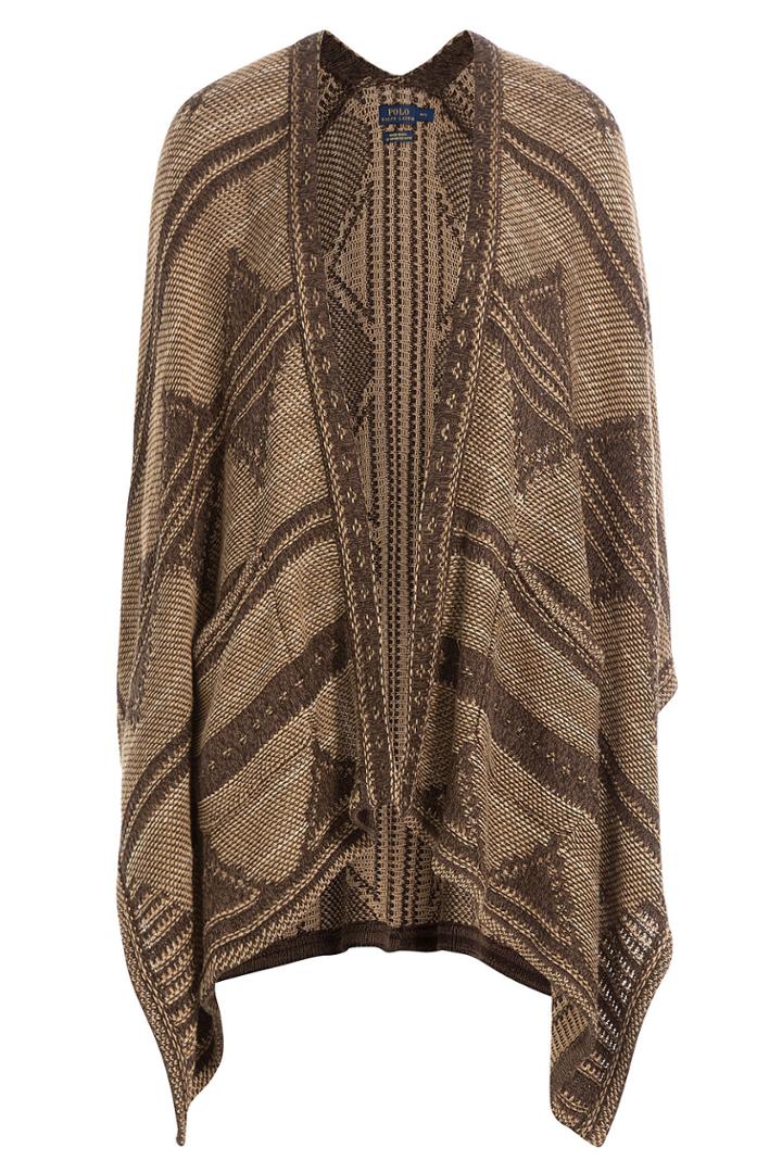 Polo Ralph Lauren Polo Ralph Lauren Cape Cardigan With Silk, Cotton And Linen - Brown