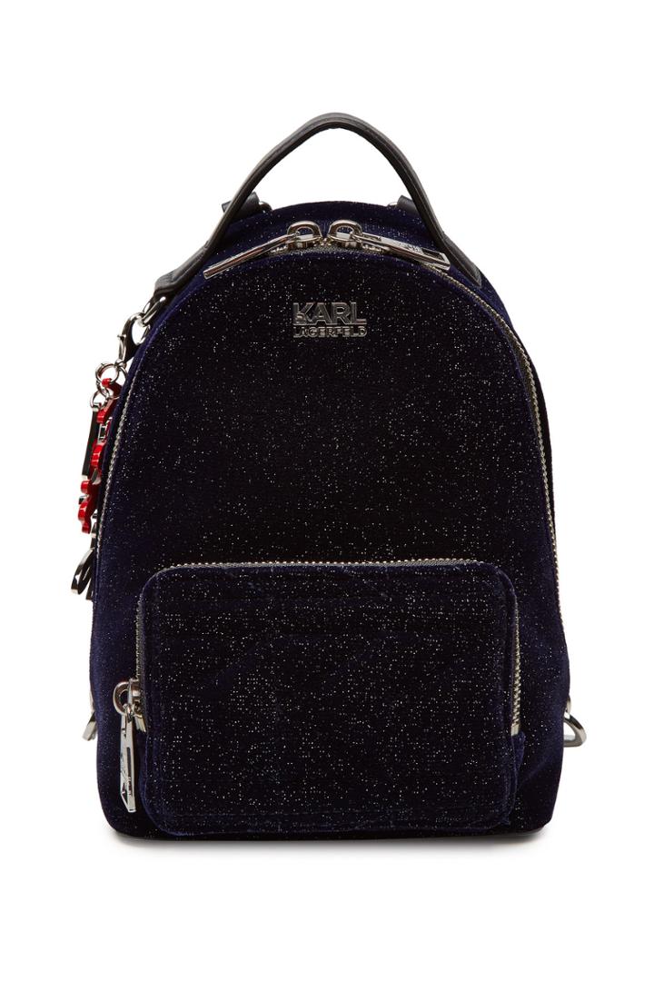 Karl X Kaia Gerber Karl X Kaia Gerber Karl X Kaia Gerber Mini Velvet Backpack