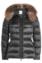 Moncler Moncler Tatie Quilted Down Jacket With Fur-trimmed Hood