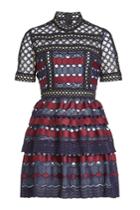 Self-portrait Self-portrait Hexagon Lace Mini Dress
