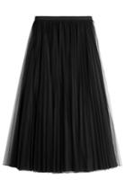 Valentino Valentino Tulle Midi-skirt - Black