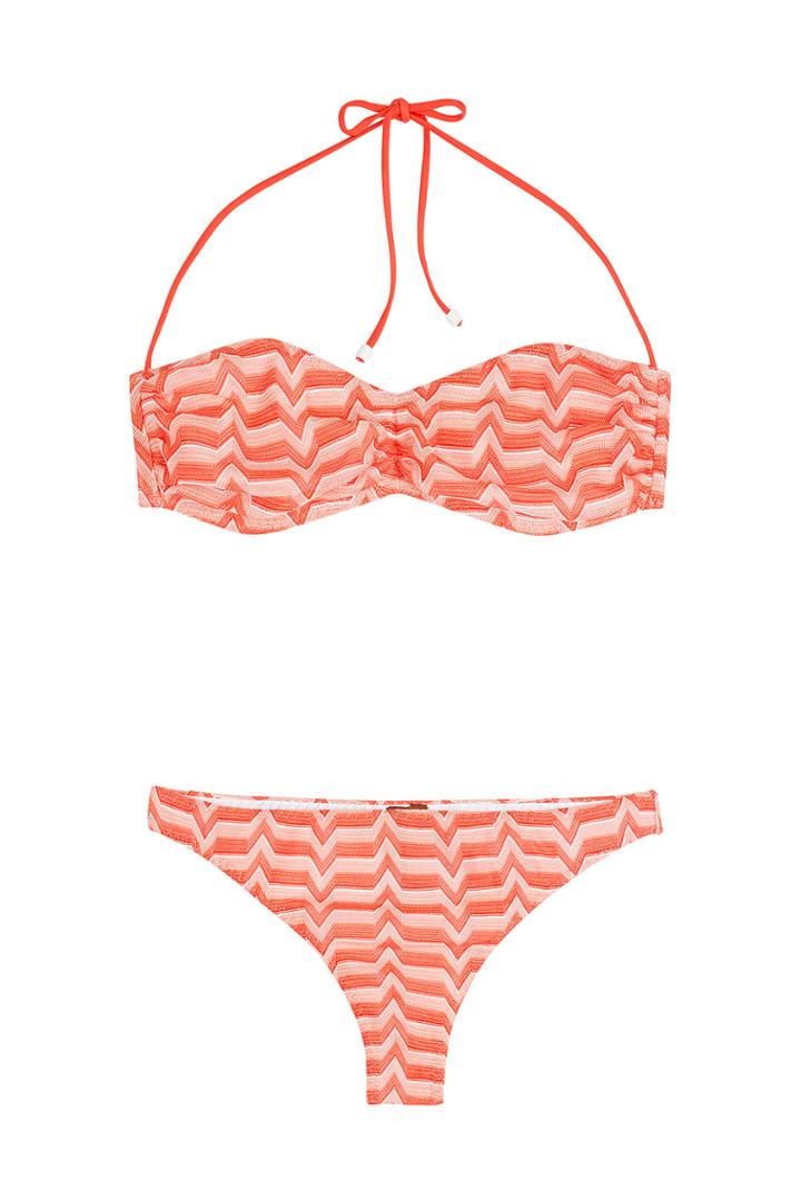 Missoni Mare Missoni Mare Bandeau Knit Bikini - Orange