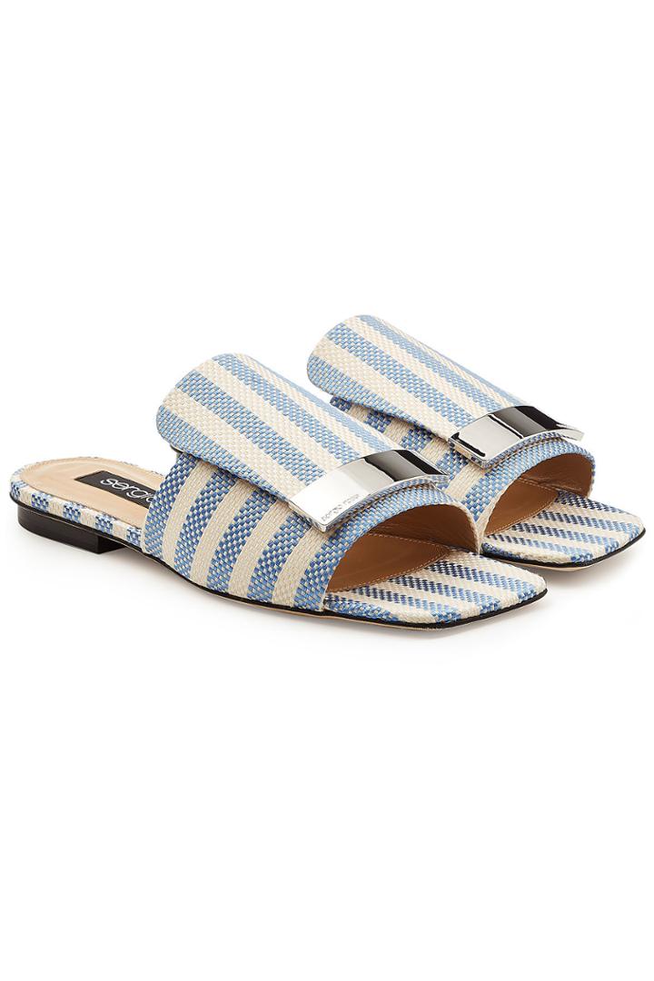 Sergio Rossi Sergio Rossi Slip-on Fabric Sandals