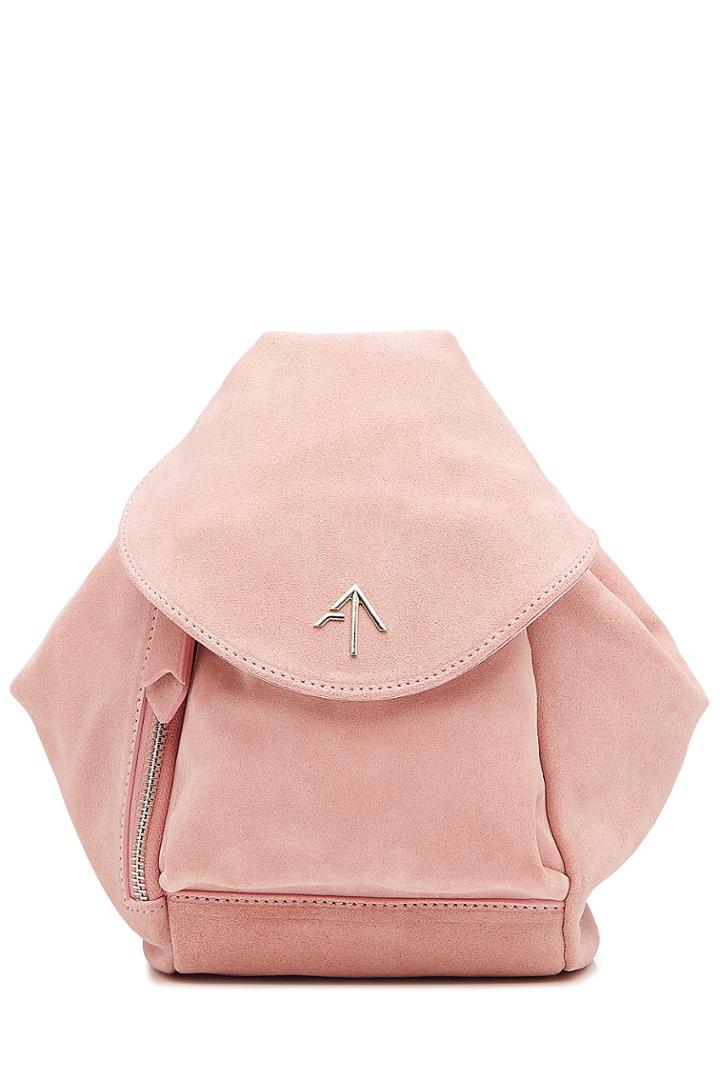 Manu Atelier Manu Atelier Mini Fernweh Suede Tote - Pink
