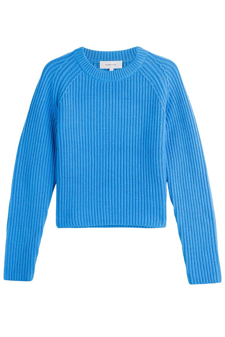 Carven Carven Pullover With Wool, Cotton And Cashmere - Blue