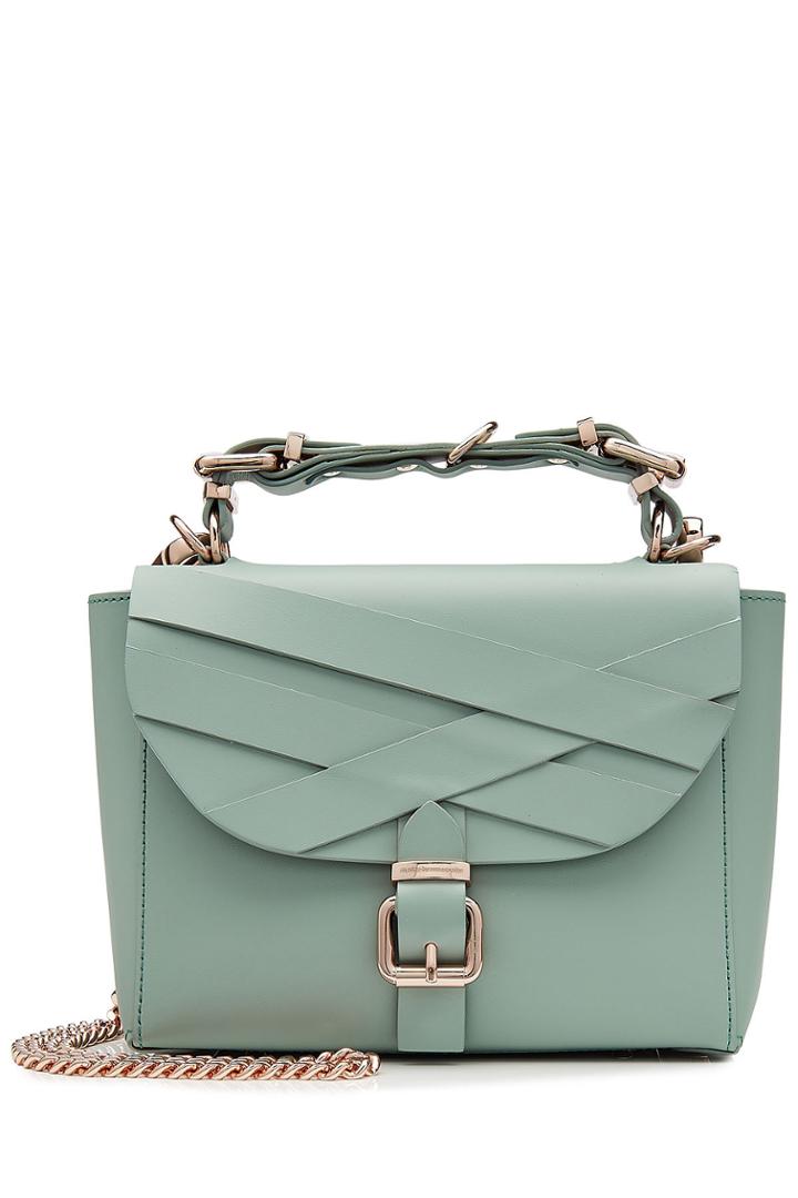Marina Hoermanseder Marina Hoermanseder Leather Shoulder Bag - Grey