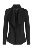 Donna Karan New York Donna Karan New York Draped Blazer - Black