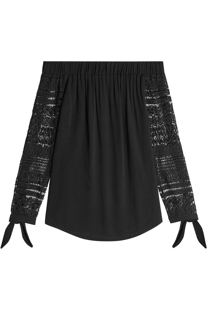 Steffen Schraut Steffen Schraut Off-shoulder Blouse With Lace Sleeves