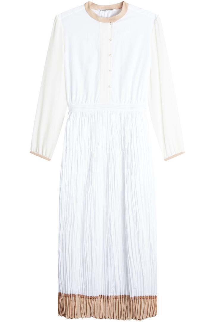 Agnona Agnona Pleated Cotton Dress