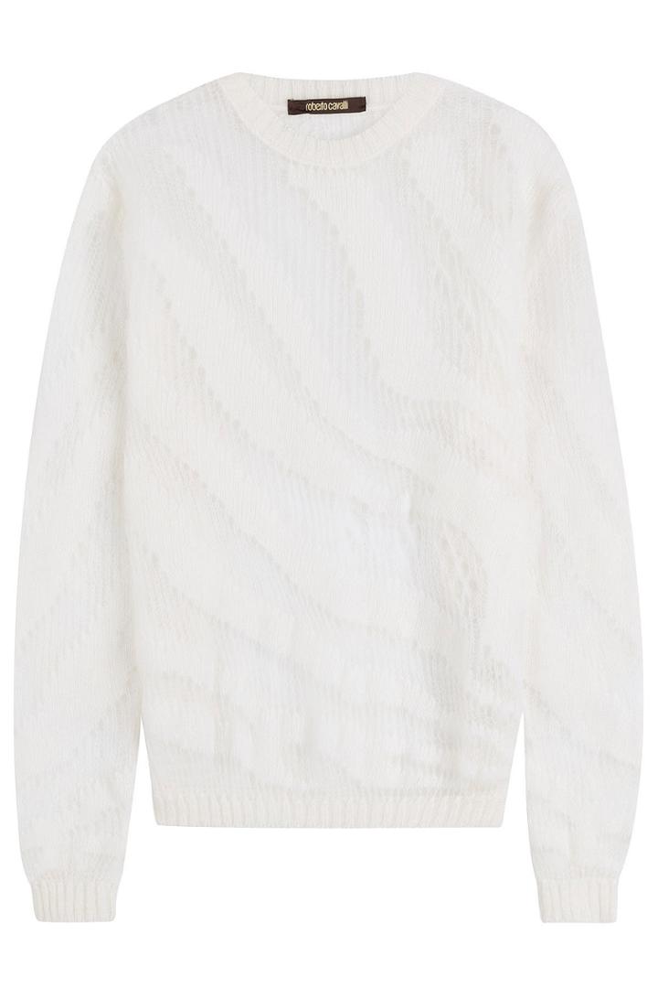 Roberto Cavalli Roberto Cavalli Pullover With Mohair And Wool - White