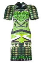 Mary Katrantzou Mary Katrantzou Jade Garden Tea Party Print Dress - Green