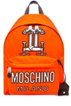 Moschino Moschino Logo Backpack - Orange