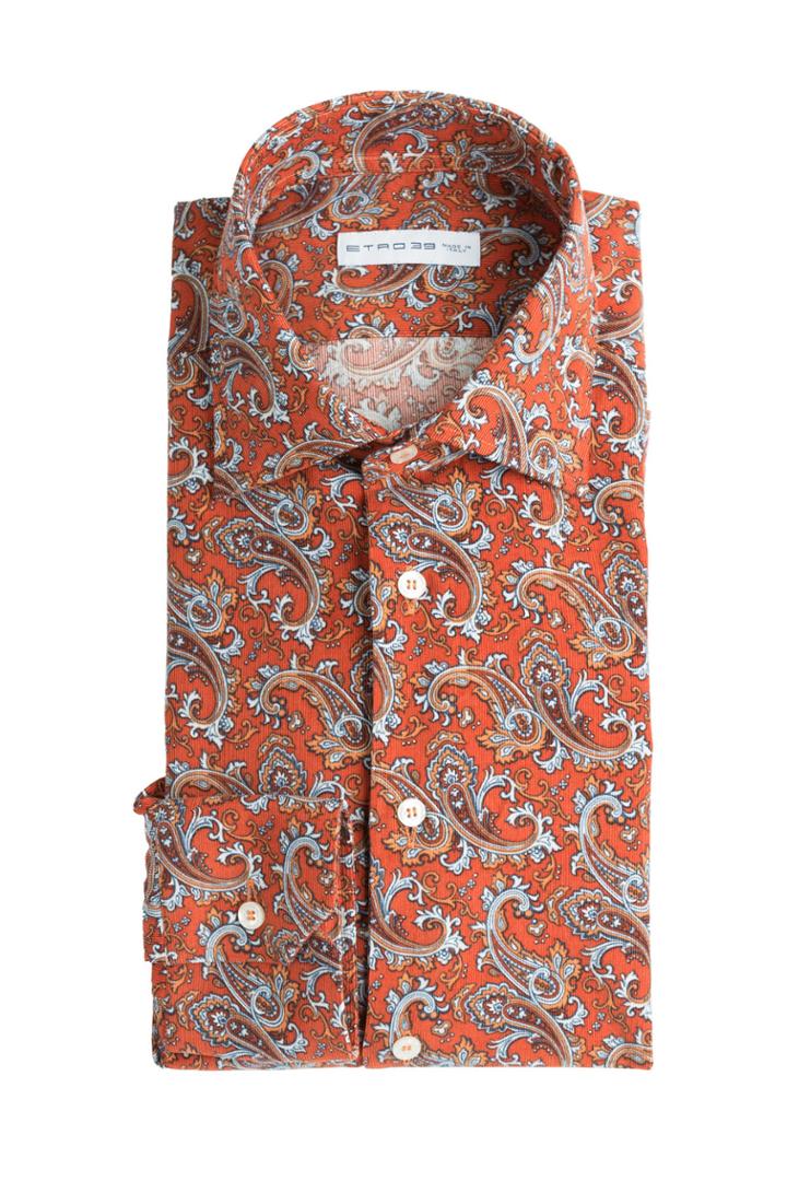 Etro Etro Printed Corduroy Shirt - Red
