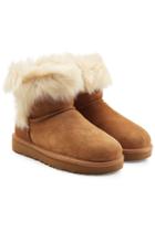 Ugg Australia Ugg Australia Milla Suede Ankle Boots With Shearling