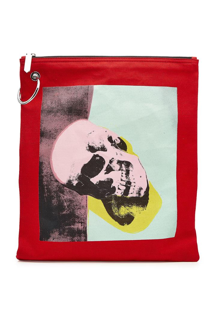 Calvin Klein 205w39nyc Calvin Klein 205w39nyc X Andy Warhol Printed Canvas Pouch