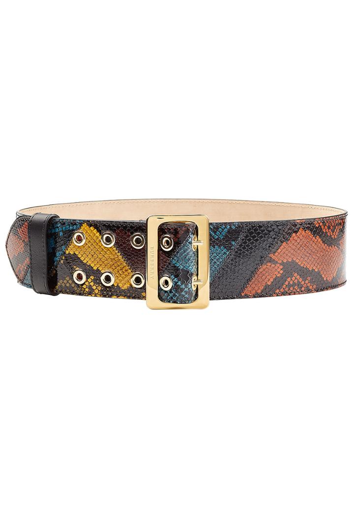 Burberry Shoes & Accessories Burberry Shoes & Accessories Snakeskin Belt - Magenta
