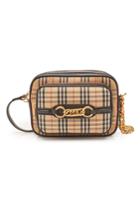 Burberry Burberry Checked Link Camera Bag With Leather