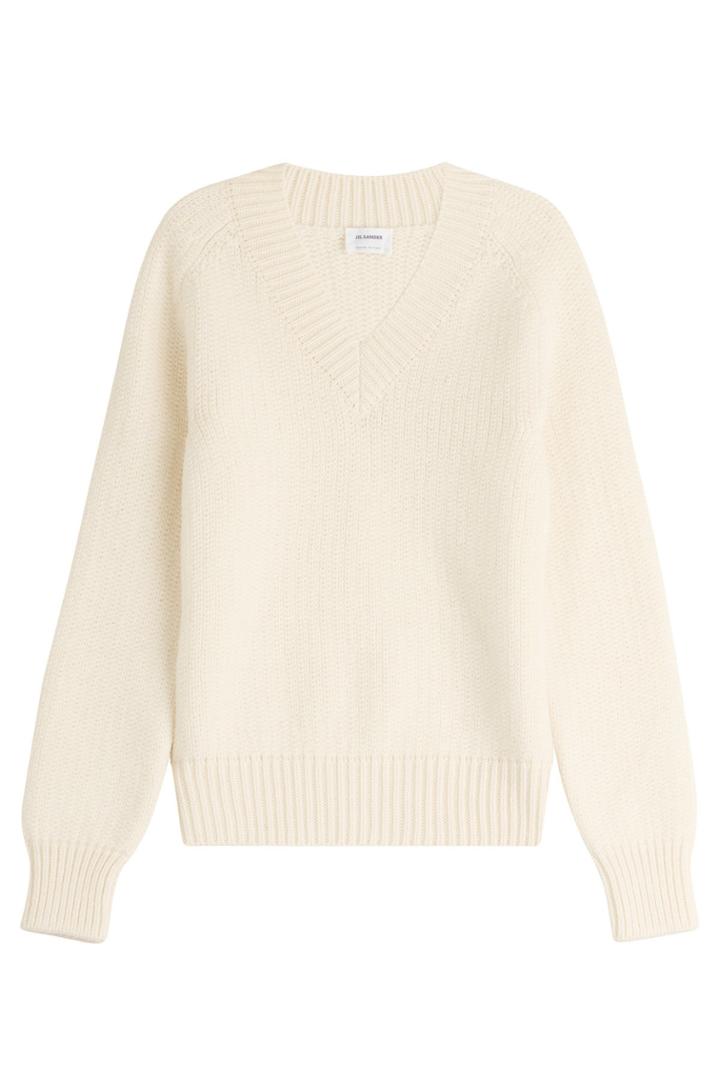 Jil Sander Jil Sander Wool Pullover - White