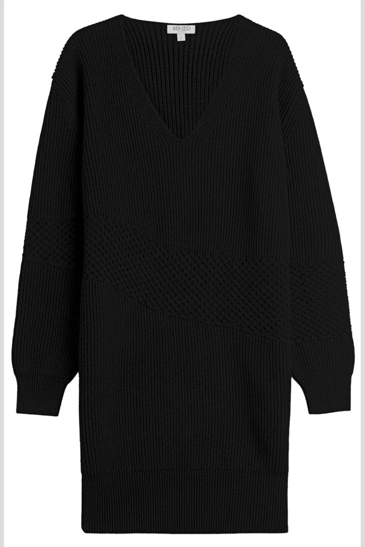 Kenzo Kenzo Mohair Dress - Black
