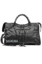 Balenciaga Balenciaga Classic City Leather Tote With Graffiti Handles