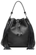 Henry Beguelin Henry Beguelin Fringe Bucket Bag - Black