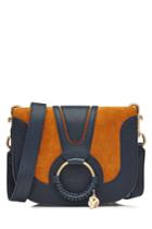 See By Chloé See By Chloé Leather And Suede Shoulder Bag