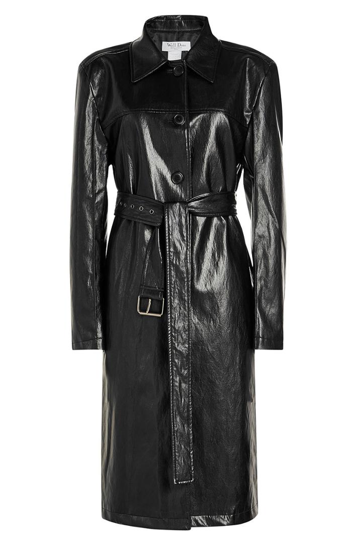 We11done We11done Faux Leather Trench