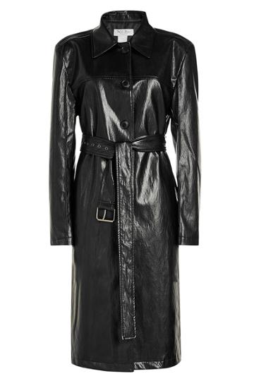 We11done We11done Faux Leather Trench