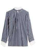 Preen By Thornton Bregazzi Preen By Thornton Bregazzi Gingham Blouse With Lace - Multicolor