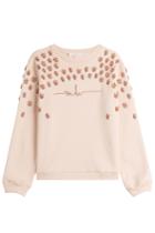 Marina Hoermanseder Marina Hoermanseder Embellished Cotton Sweatshirt - Rose