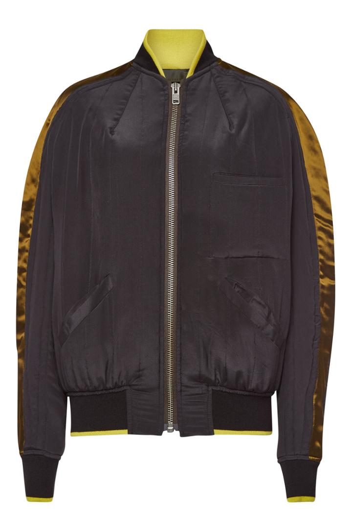 Haider Ackermann Haider Ackermann Silk Bomber Jacket With Satin