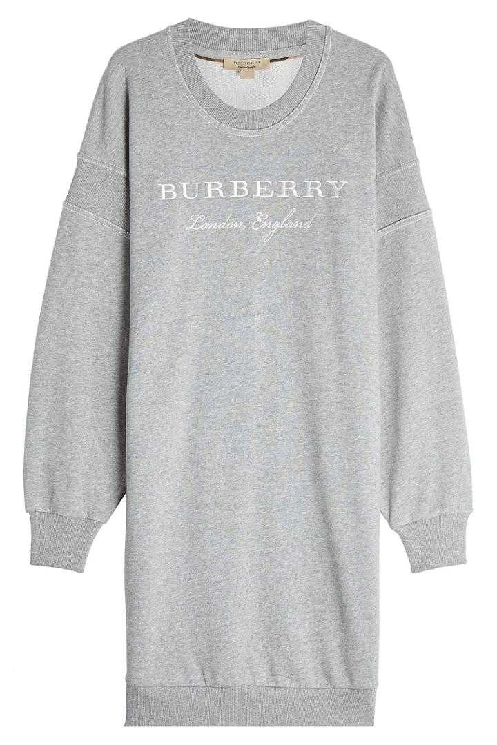 Burberry Burberry Cotton Sweatshirt Dress
