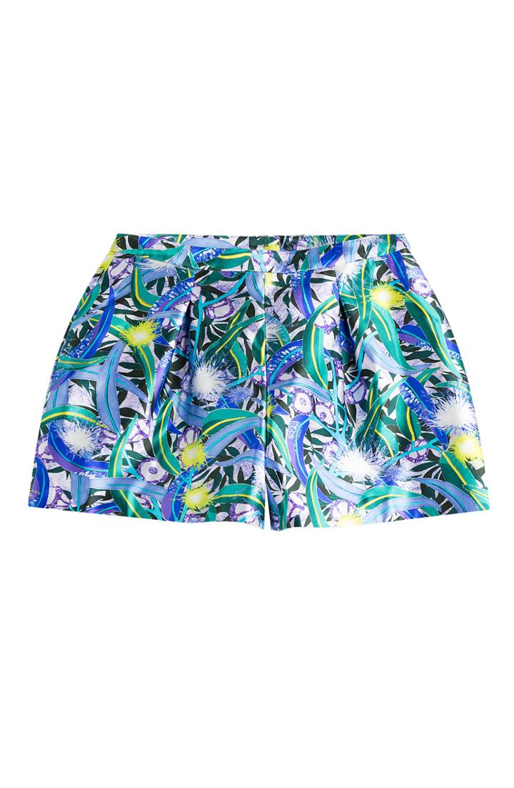 Peter Pilotto Silk Printed Shorts