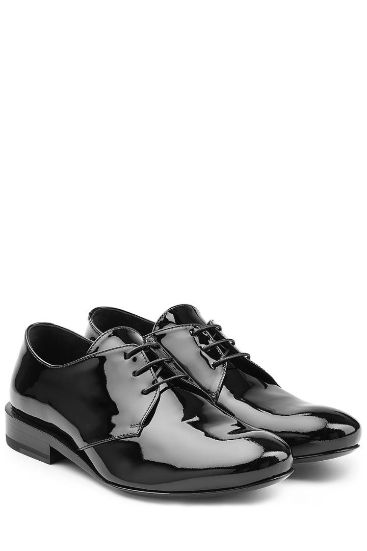 Jil Sander Jil Sander Patent Leather Lace-ups - Black