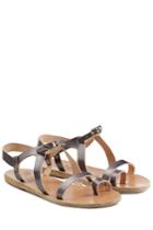 Ancient Greek Sandals Ancient Greek Sandals Flat Leather Phoebe Sandals - Silver