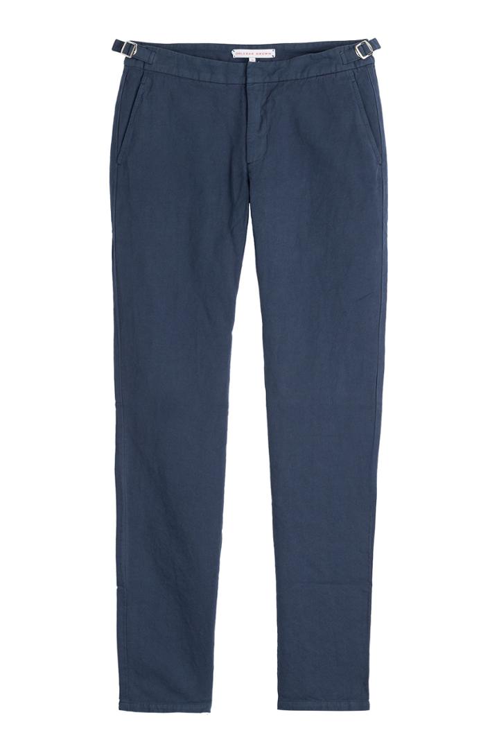 Orlebar Brown Orlebar Brown Bedlington Linen-cotton Pants - Blue
