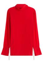 Nina Ricci Nina Ricci Silk Blouse With Chain Embellishment - Red